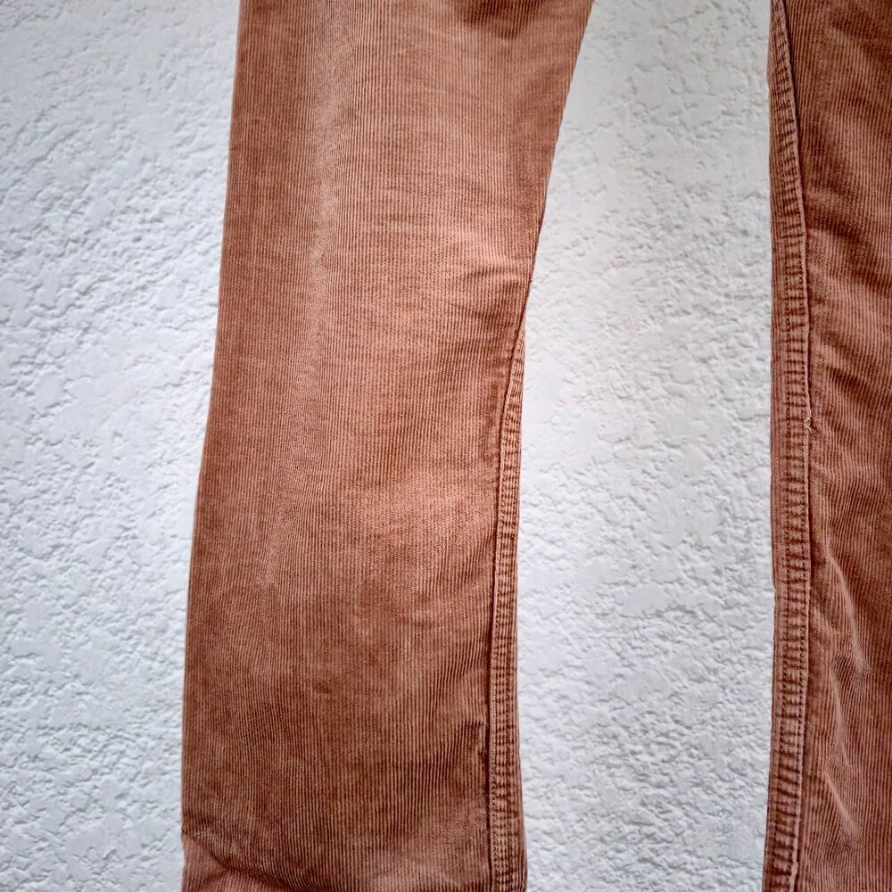 Club Monaco Pants Mens 30x32 Brown Chino Corduroy Button Fly Straight Leg - Picture 9 of 9